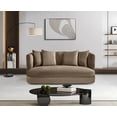 thumbnail image 2 of Meridian Furniture Alder Taupe Velvet Loveseat, 2 of 17