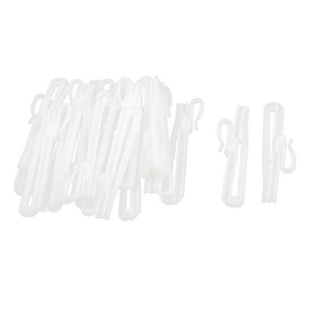 Window Curtain Plastic Adjustable Depth Pinch Pleat Clip Hook Tape