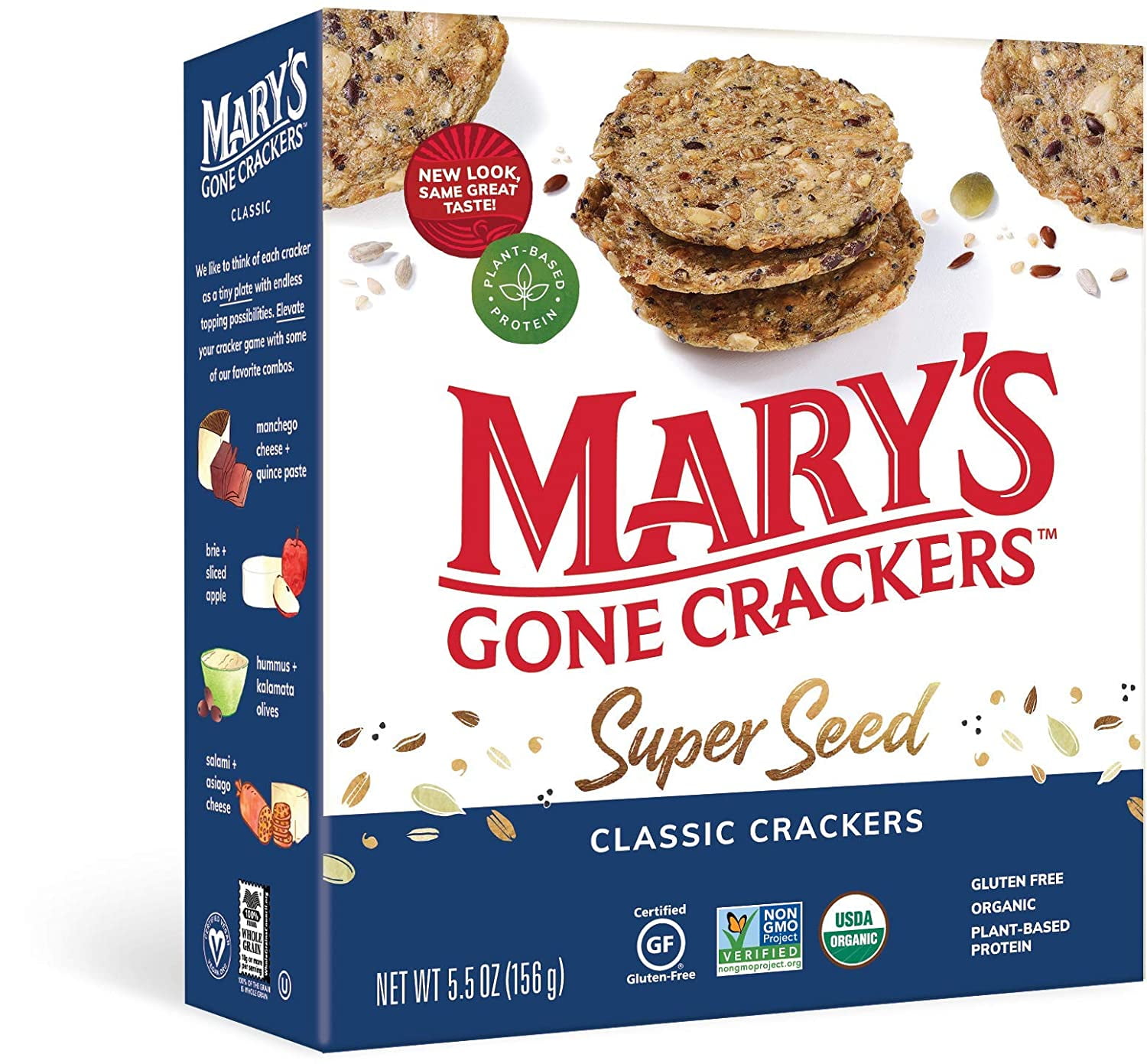 Mary's Gone Crackers - Organic Crackers Super Seed - 5.5 oz (pack of 1)