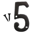 thumbnail image 2 of Panxico Hangs Home Decor Wrought Iron Decorations Creative DIY House Number Casts Iron Metal Numbers F, 2 of 2