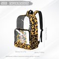 thumbnail image 7 of ZIATUBLES Clear Backpack, Heavy Duty Fabric & PVC Transparent Bookbag with Cow Sunflower Leopard Bow Print, Large Capacity See Through Backpack for School College Work Travel Security, 7 of 7