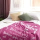 thumbnail image 3 of LHSHID Birthday Gifts for Women/Men/Her/Him Blanket Pink Happy Birthday Decorations Women/Men Throw Blankets Bday Gift for Women/Men Unique Best Birthday Gift Ideas 60"x80", 3 of 5