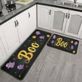 thumbnail image 2 of Ghost Kitchen Mats Sets Of 2 Halloween Scary Ghost Boo Spooky () Kitchen Rugs and Mats for Door Bath Non Skid Sink Mats Decorations for Home Dining Room (17x47in+30x17in), 2 of 7