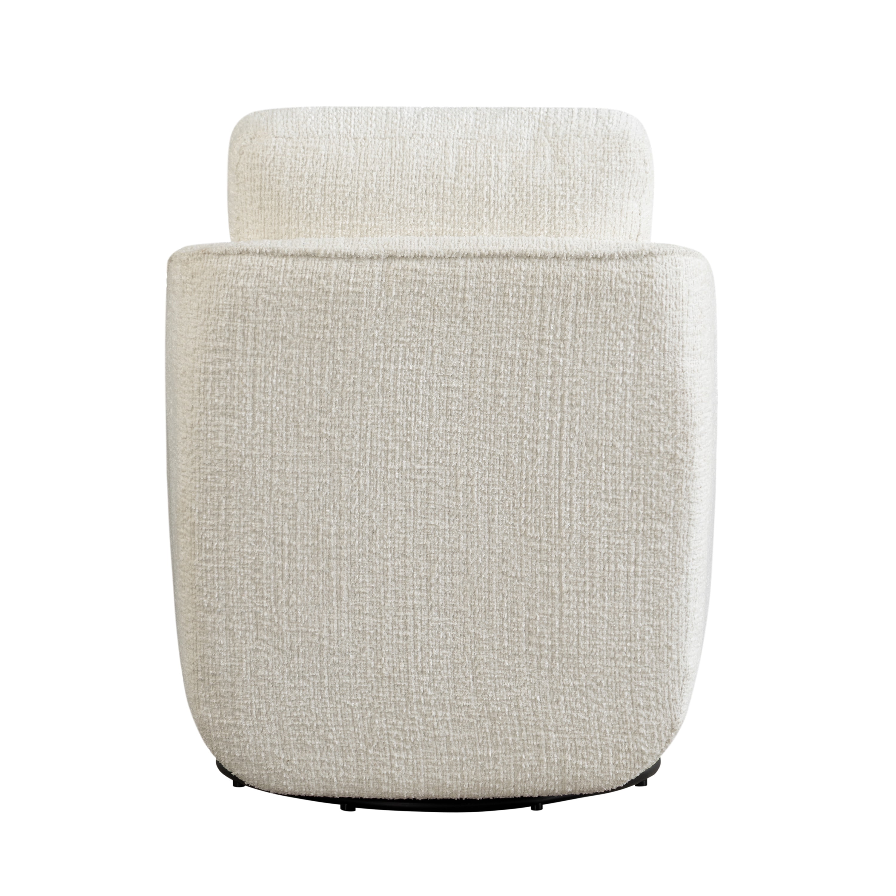 Studio Living Lychford Boho Swivel Accent Chair, Cream Chenille Fabric