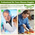 thumbnail image 4 of Sonducket Gafas de corte de cebolla de primera calidad con mano de obra exquisita para una experiencia de cocina precisa Onion Goggles Lentes verde, 4 of 6