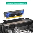 thumbnail image 5 of Tarjeta Vertical PCI-E 16X 3.0 de 90 Grados Invertida Macho una Hembra para Servidor 2U (DireccióN de InstalacióN Hacia la CPU), 5 of 5