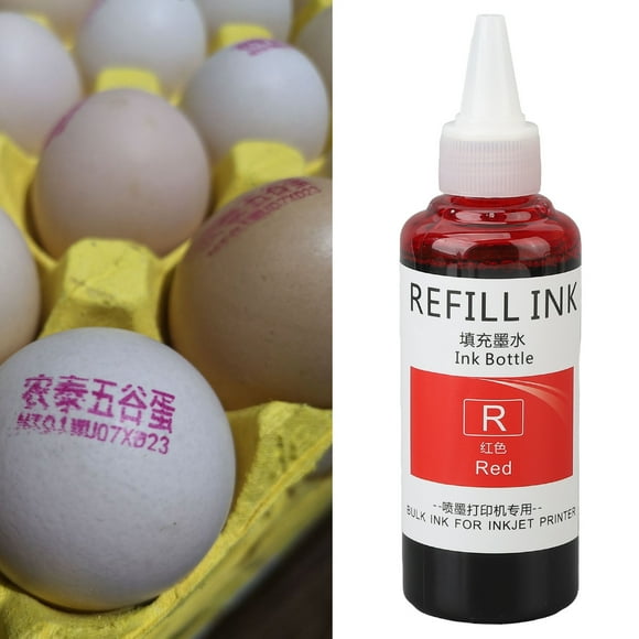 High Adhesion Refill Ink Refill Ink 100ml Ink Replenishment High Adhesion Quick Drying Colorfast Widely Egg Dater Ink for Business School Family 100ml
