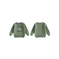 thumbnail image 2 of RUINIXCW Toddler Baby Boy Girl Silly Goose Outfit Infant Baby Girl Boy Fall Sweatshirt Clothes Goose Letters Embroidery Long Sleeve Crew Neck Pullover Tops, 2 of 9