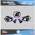 thumbnail image 3 of Kalair GFX Graphics Kit for Yamaha YZ250 (1996-2001) Division Series, 3 of 5