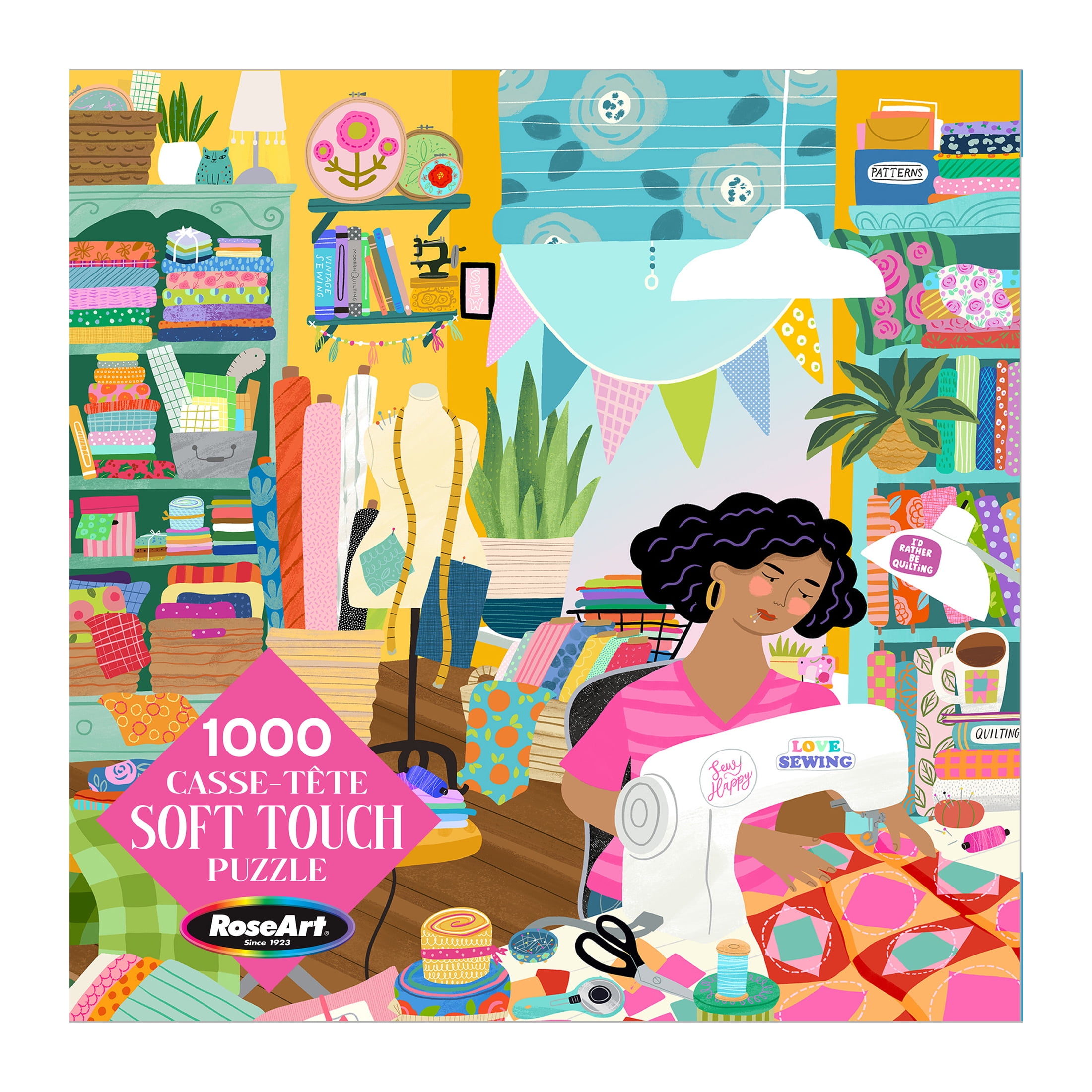 RoseArt - Soft Touch 1000 pièces - Salle de couture- Puzzle emboîtable pour adulte