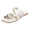 thumbnail image 1 of B91xZ Unisex-Adult Comfort Slide Sandal Quick Drying Non Slip Shower Slides Bathroom Sandals,White 7, 1 of 5