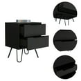 thumbnail image 3 of Depot E-Shop DE-MLB7031 Begonia Nightstand, White, 3 of 9