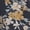 Black Yellow, variant on Women's Floral Long Sleeve Mini Dress Smocked Neck Ruffle Trim Chiffon Casual Dress Deep Blue L