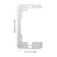 thumbnail image 2 of Zehuanyu  10 Pcs Unique Knob Light Wall Panel Socket Plate Gasket, 2 of 7
