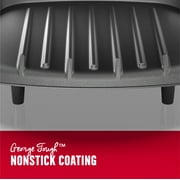 George Foreman 2-Serving Classic Plate Electric Indoor Grill and Panini Press, Black