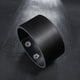 thumbnail image 4 of Pulsera ajustable de cuero Yinane Punk Unisex Negro, 4 of 8