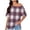 Wine-Shirts, variant on Inverlee Womens Short Sleeve Plaid Shirts Off Shoulder Tops Summer Casual Loose Outfit