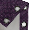 thumbnail image 4 of Ambesonne Eggplant Grommet Curtain, Swirl Leaf Details, 50" x 108", Eggplant Purple, 4 of 6