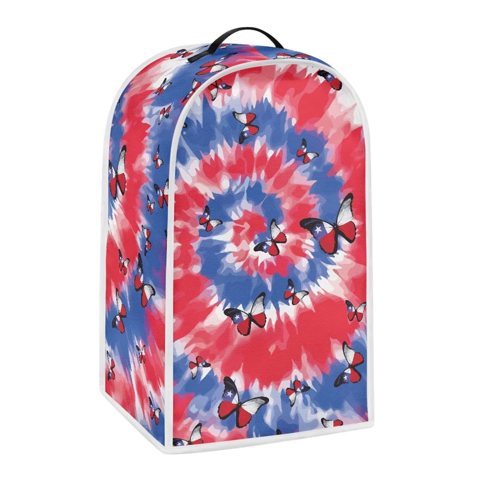 Suhoaziia Butterfly Blender Cover Universal Fit Coffee Maker/Blender/Juicer,DustProof Red Blue