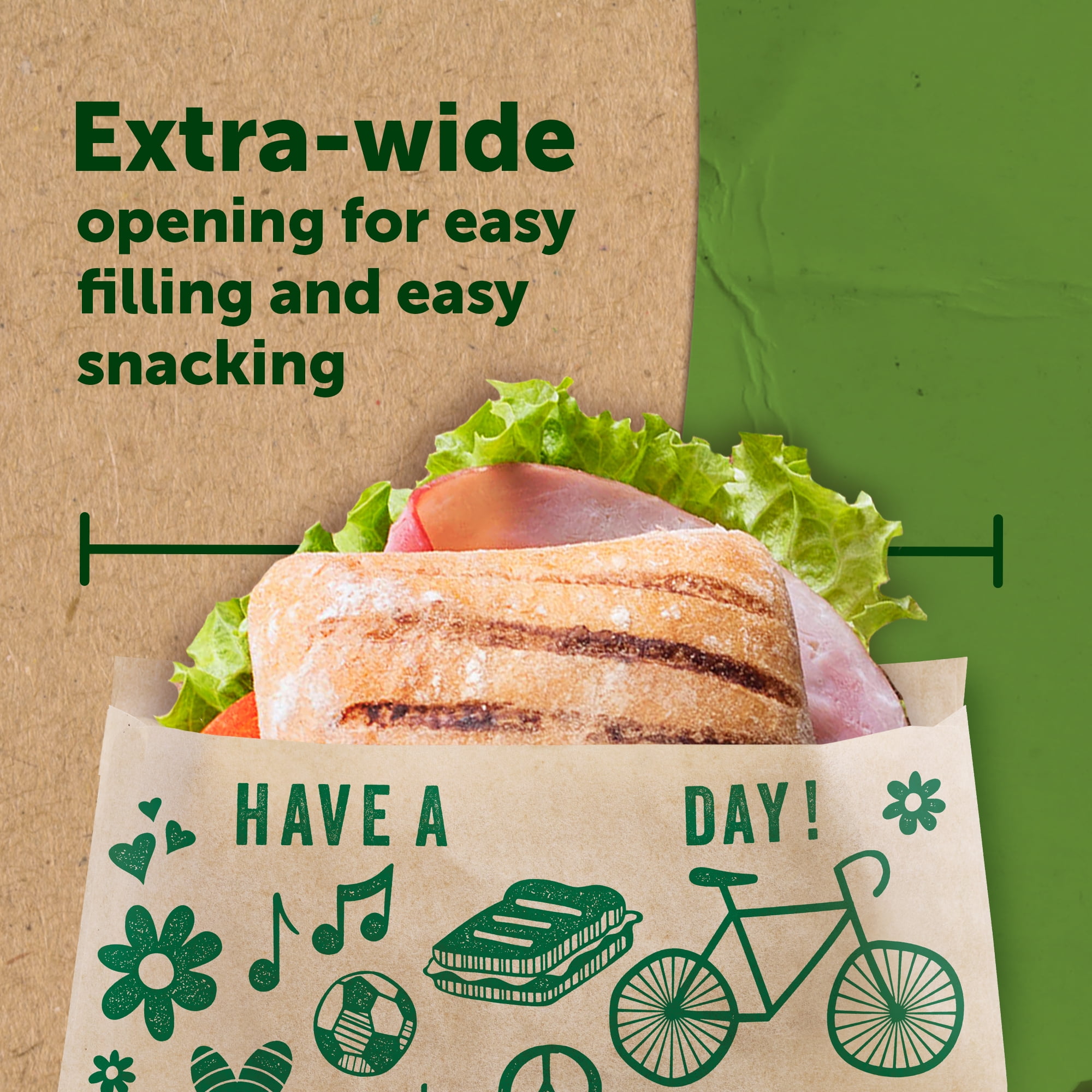 Ziploc recyclable paper sandwich bags sale