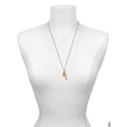 thumbnail image 3 of Delight Jewelry Silvertone Christmas Lights - Hot Orange Resin Silvertone Fearless Bar Charm Necklace, 23", 3 of 4