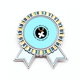 thumbnail image 1 of Pingüino ambiente Insignia broche Medalla ganadora, 1 of 3