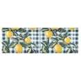 thumbnail image 6 of Yayeee Kitchen Valance Rod Pocket 54" x 18" Living Room Window Curtain, Retro Beige Lemon, 6 of 6
