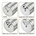 thumbnail image 3 of Uxcell 96mmLx54mmD Stainless Steel Dredge Shaker Seasoning Cans with Rotating Cover, 3 of 5