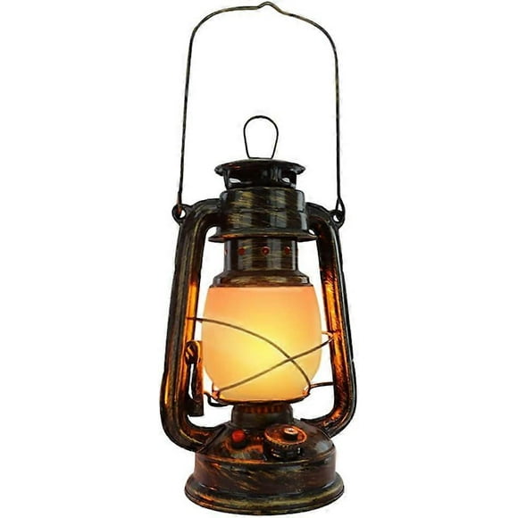 Vintage Lantern Hurricane Lamp Rechargeable Cordless Table Lamp Led Light Flame Night Light Outdoor Retro Dimmable Camping Lamp With Charger, 3 Light