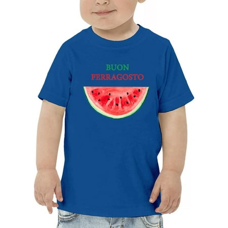 

Buon Ferragosto Watercolor Melon T-Shirt Toddler -Image by Shutterstock 4 Toddler
