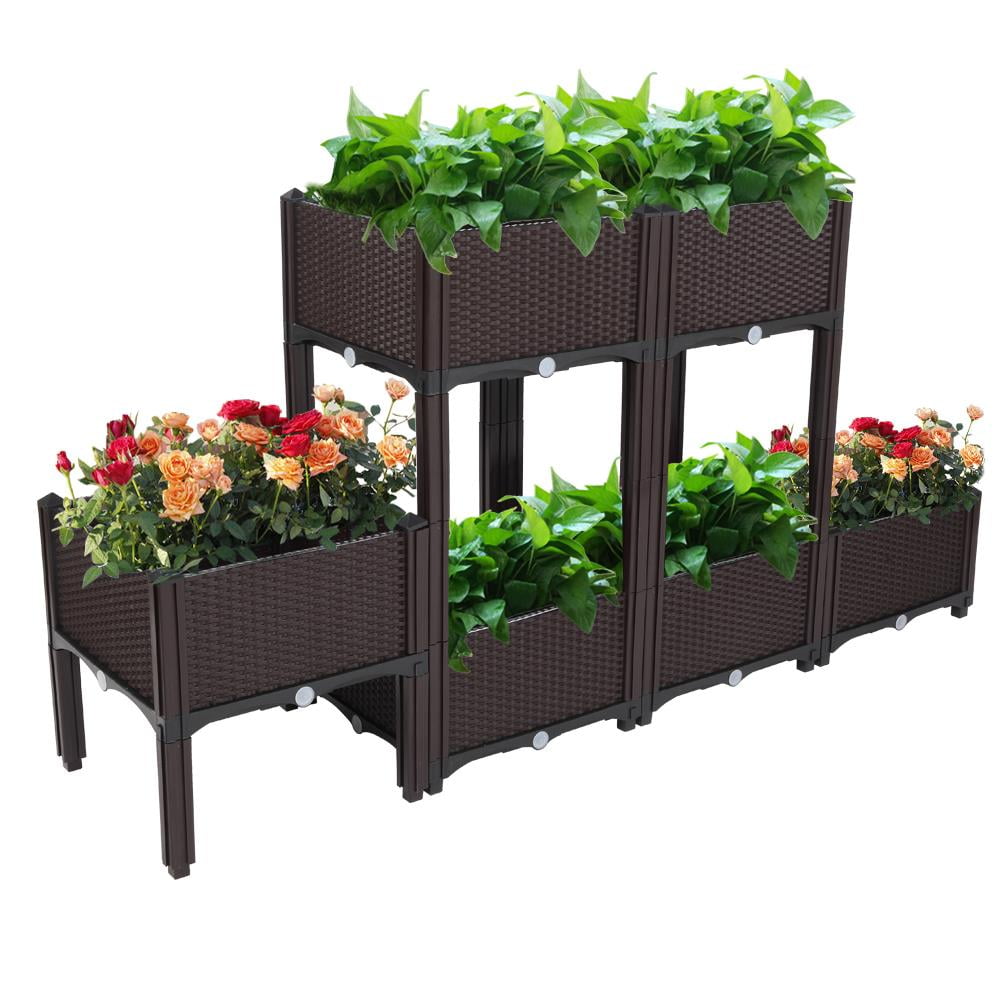 OverPatio Raised Garden Boxes,Tomato Planter, SelfWatering Elevated Herb Planter OverPatio Raised Garden Boxes,Tomato Planter, SelfWatering Elevated Herb Planter