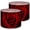 Color 3, variant on Linen Drum Lampshades Vibrant Red Rose Full Bloom Deep Red Orange Hues romantic 13"x13"x10" Light Shade for Table Lamps Floor Lamp Shades Lampshade Replacement Assembly Required