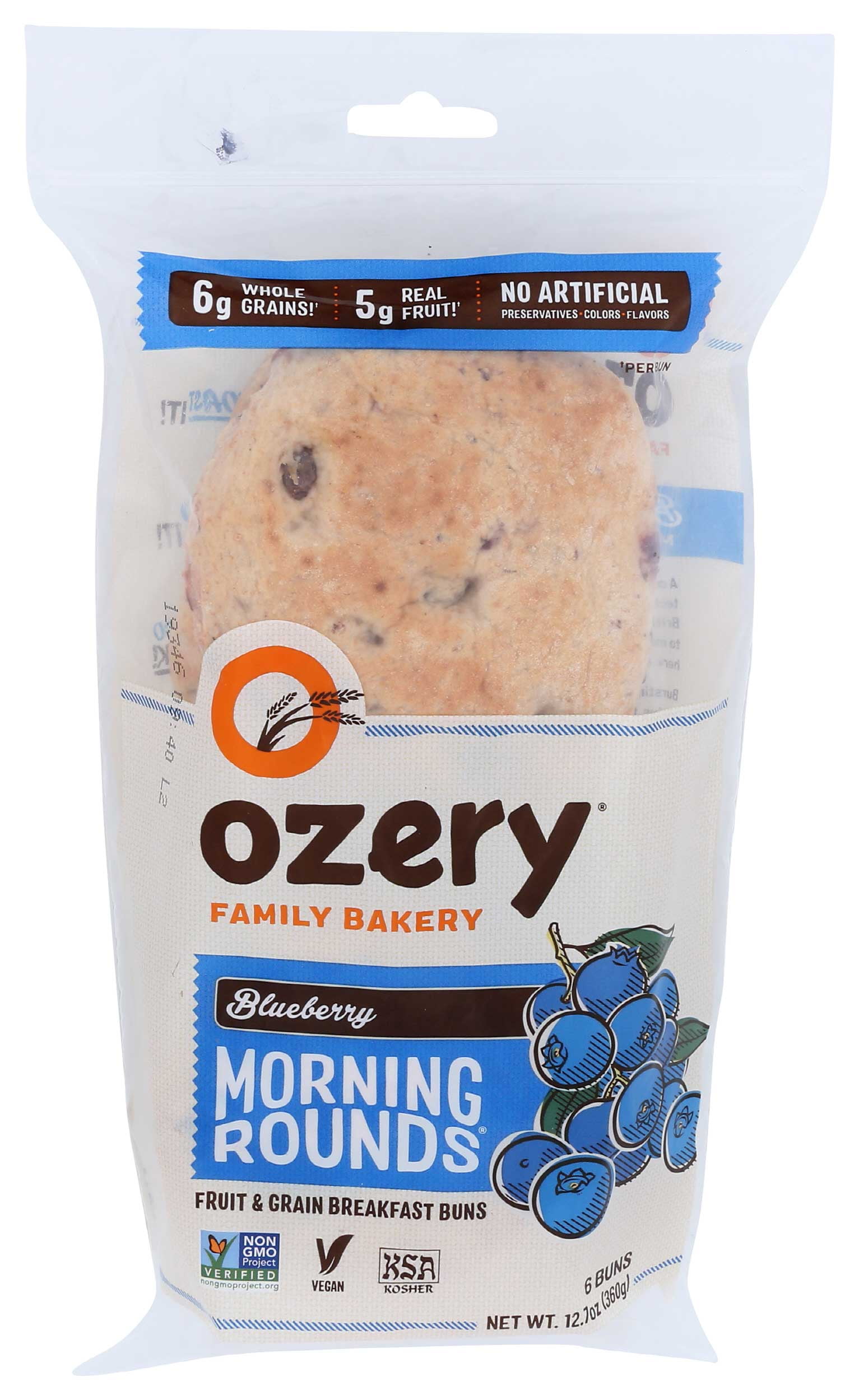 Ozery Bakery Blueberry Morning Rounds, 12.7 Ounce 6 per case