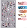thumbnail image 4 of 5D Embossed Nail Art Stickers, 3D Floral Self-Adhesive Nail Decals, DIY Spring Nail Decoration for Women, 4 of 7