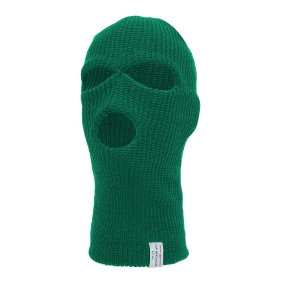 Top Headwear 3-Hole Winter Ski Mask - Kelly Green