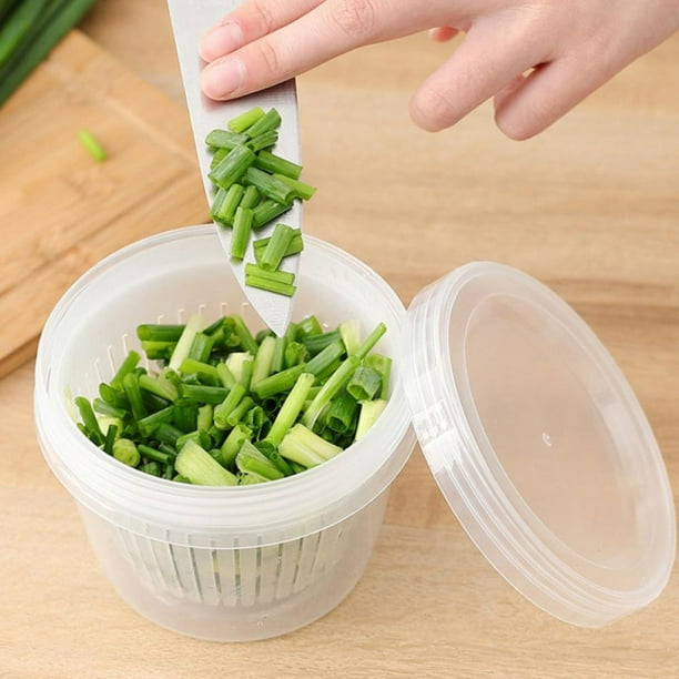 TINKER Fresh Storage Bowl Salad Keeper Container for Salad Crisper Lettuce Ginger Garlic Onion Fruits Vegetables Walmart