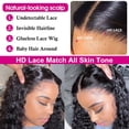 thumbnail image 3 of SVT-peluca Frontal de encaje de onda profunda suelta para mujer, cabello humano predespuntado, peluca de cierre de cabello indio, peluca Frontal húmeda y ondulada, 30 pulgadas, 3 of 3