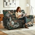 thumbnail image 2 of TSOVTHRID Forest Camo Hunting Print Loveseat Recliner Covers Soft Reclining Loveseat Slipcover 6-Piece Stretch Polyester Recliner Cover for 2 Seat Sofa Couch, 2 of 7