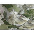 thumbnail image 3 of Ambesonne Floral Quilted Coverlet 3 Pcs, Art of Innocent White Roses, King Size, Olive Green Ivory and Emerald, 3 of 4