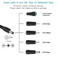 thumbnail image 4 of Fuente de alimentación 24 V DC 1A con cable de alimentación para tira de luz LED CCTV, 4 of 8