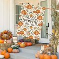 thumbnail image 2 of Fall House Flag 28 x 40 Inch Double Sided Burlap Harvest Hello Pumpkin Welcome Thanksgiving Yard Flag Holiday Seasonal Yard Outdoor Outside Decoration, 2 of 6