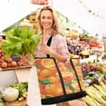 thumbnail image 6 of Large Hand-held Ice Pack Picnic Bag Insulation and Refrigeration Suitable for Shopping Picnics and Camping Mandarin Orange, 6 of 8