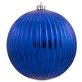 thumbnail image 1 of Vickerman 8" Bleu Mer Mercure Boule de Citrouille Ornement de Noël, 1 of 1