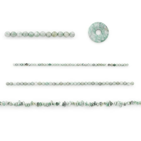 Spotted Jade Natural Gemstones Beads Value Pack of About 200 Beads