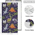 thumbnail image 2 of SKYSONIC Dinosaur Soft Hand Towels set of 2, Absorbent Bath Towel Decorative Fingertip Towels for Bathroom Gym Spa Hotel Beach Swimming Pool,14.4 x 28.3 inch, 2 of 7