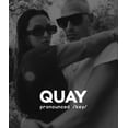 thumbnail image 5 of Gafas de sol Quay High Key, extra grandes, polarizadas, color aviador, color negro, 5 of 5
