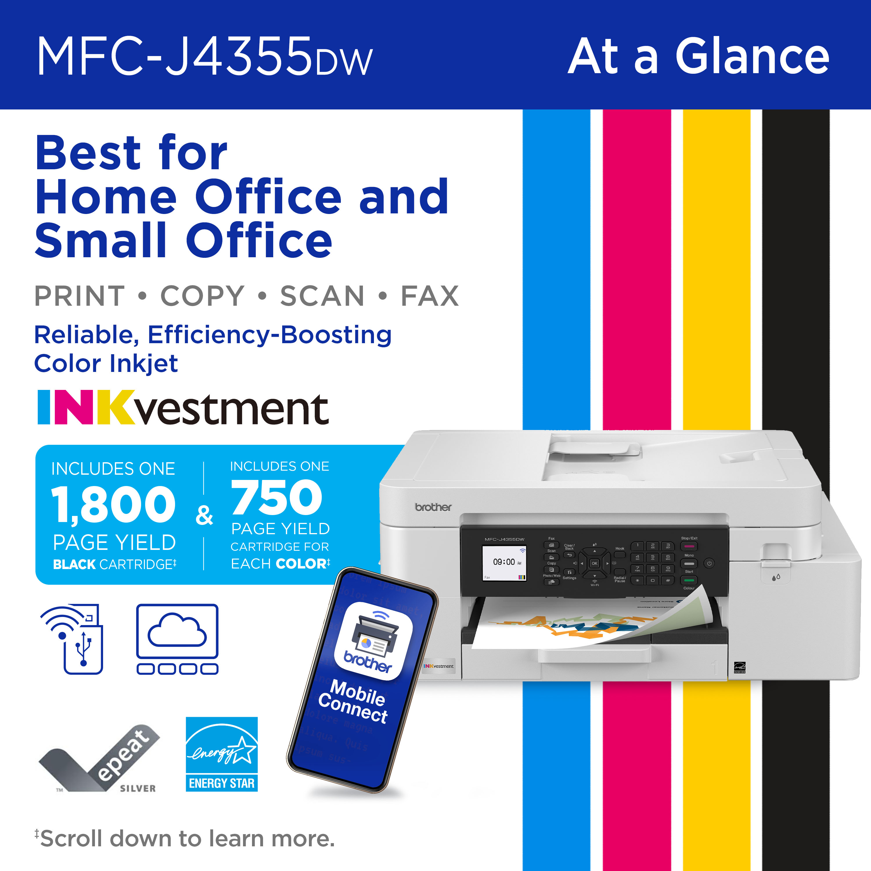 Brother MFC-J4355DW Wireless Color Inkjet All-in-One photo 2