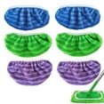 thumbnail image 7 of Reusable Mop Pads Compatible with SwifferSweeper, 6 Pack Wet and Dry Flat mop Cover, Washable Wet Pads Refill for Surface/Hardwood Floor Cleaning (Mop is Not Included), 7 of 7