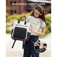 thumbnail image 4 of LOVEVOOK Puffer Laptop Backpack for Women, 15.6 Inch Work Backpack Purses for Nurse Teacher College, Personal Item Travel Bag Daypack with Water Holder, 4 of 6