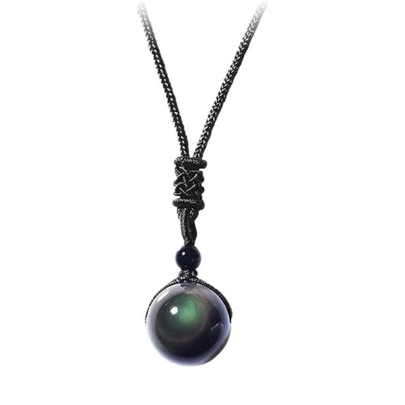 Rainboweyes Lymphvity Obsidian Necklace Thermotherapy Necklace B3 Detox I4I4